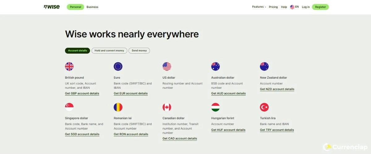 Wise Offers Local Account Details in Multiple Currencies Wise Offers Local Account Details in Multiple Currencies