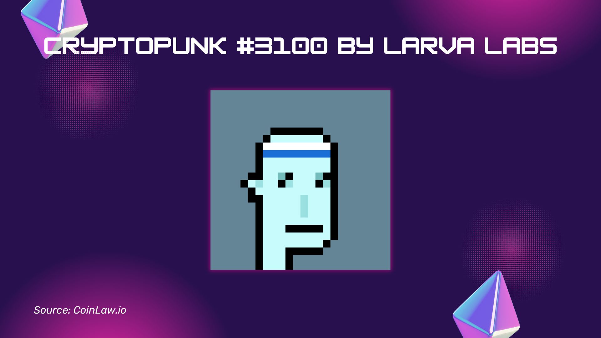 CryptoPunk #3100 by Larva Labs CryptoPunk #3100 by Larva Labs