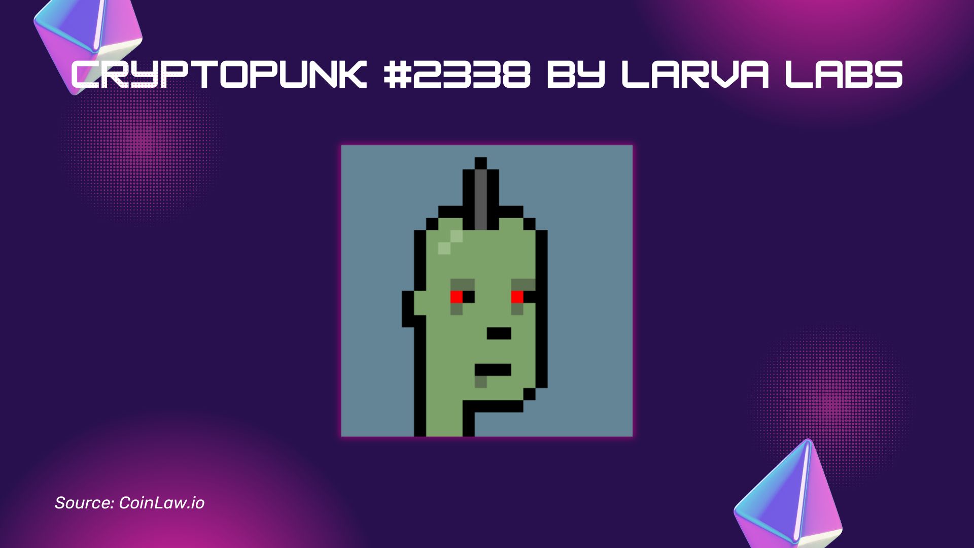 CryptoPunk #2338 by Larva Labs CryptoPunk #2338 by Larva Labs