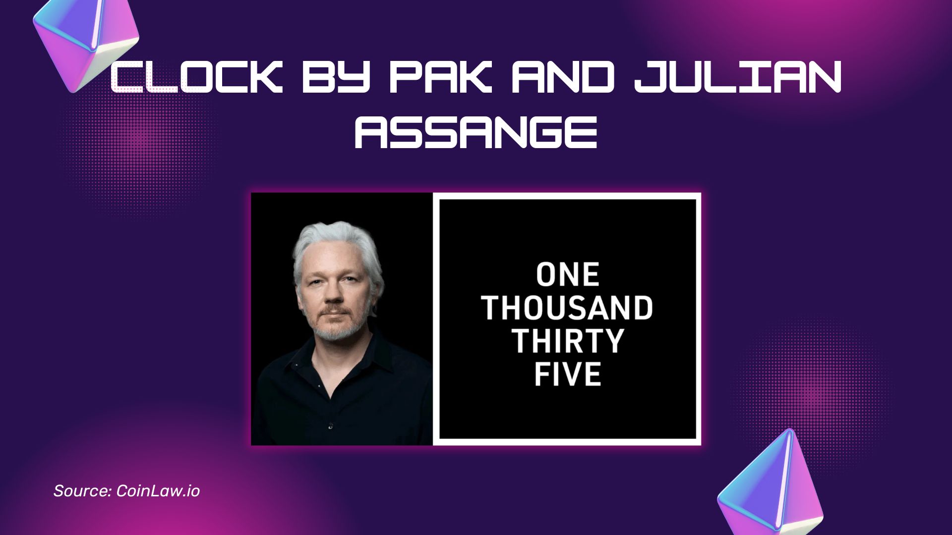 Clock by Pak and Julian Assange Clock by Pak and Julian Assange