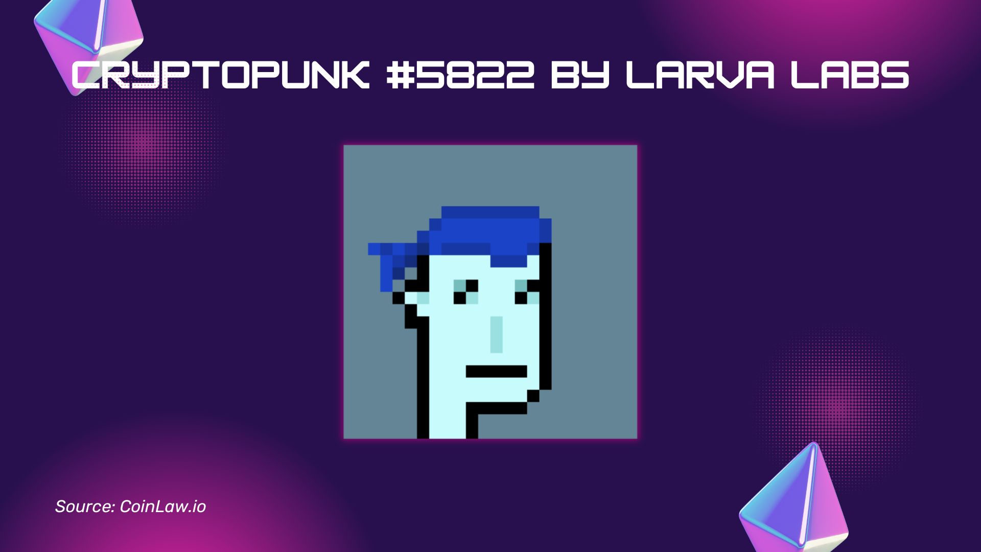 CryptoPunk #5822 by Larva Labs CryptoPunk #5822 by Larva Labs