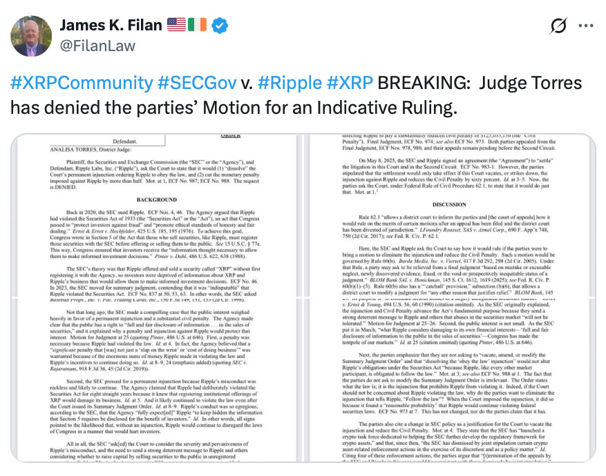 XRP News Tweet XRP News Tweet